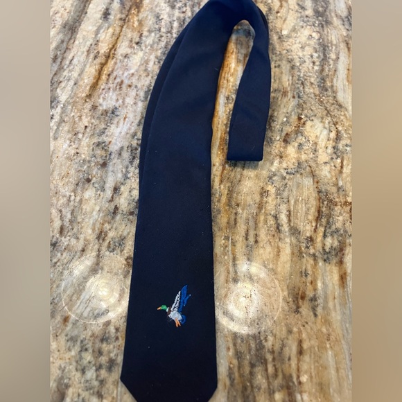 Ram Tie Makers Mallard Duck Navy Brand New Career Classic - Picture 4 of 4